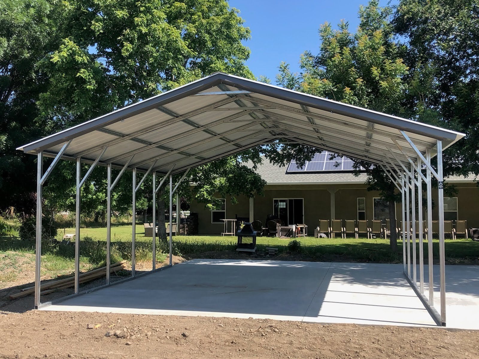 Steel Carports Garages Sheds More American Carports Inc