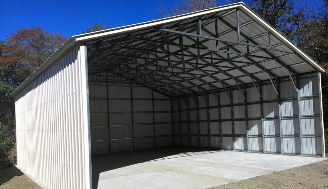 Create a Fully Enclosed Metal Carport