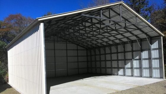 Create a Fully Enclosed Metal Carport