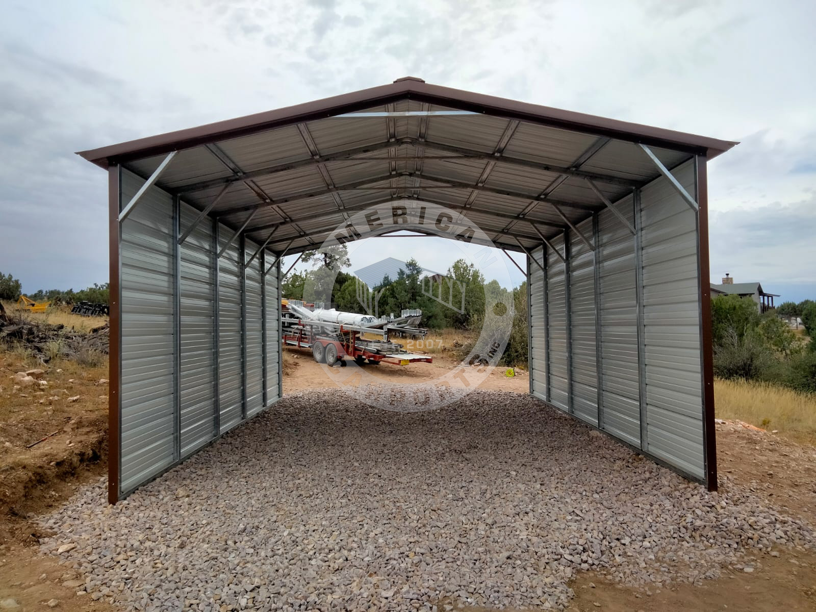 Madera CA metal carport for vehicle protection