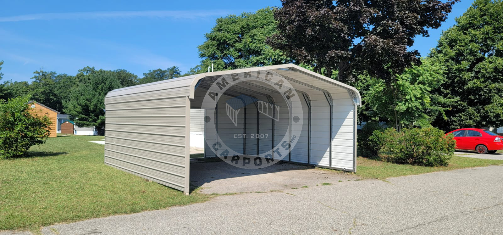 Rancho Cordova CA metal carport for vehicle protection