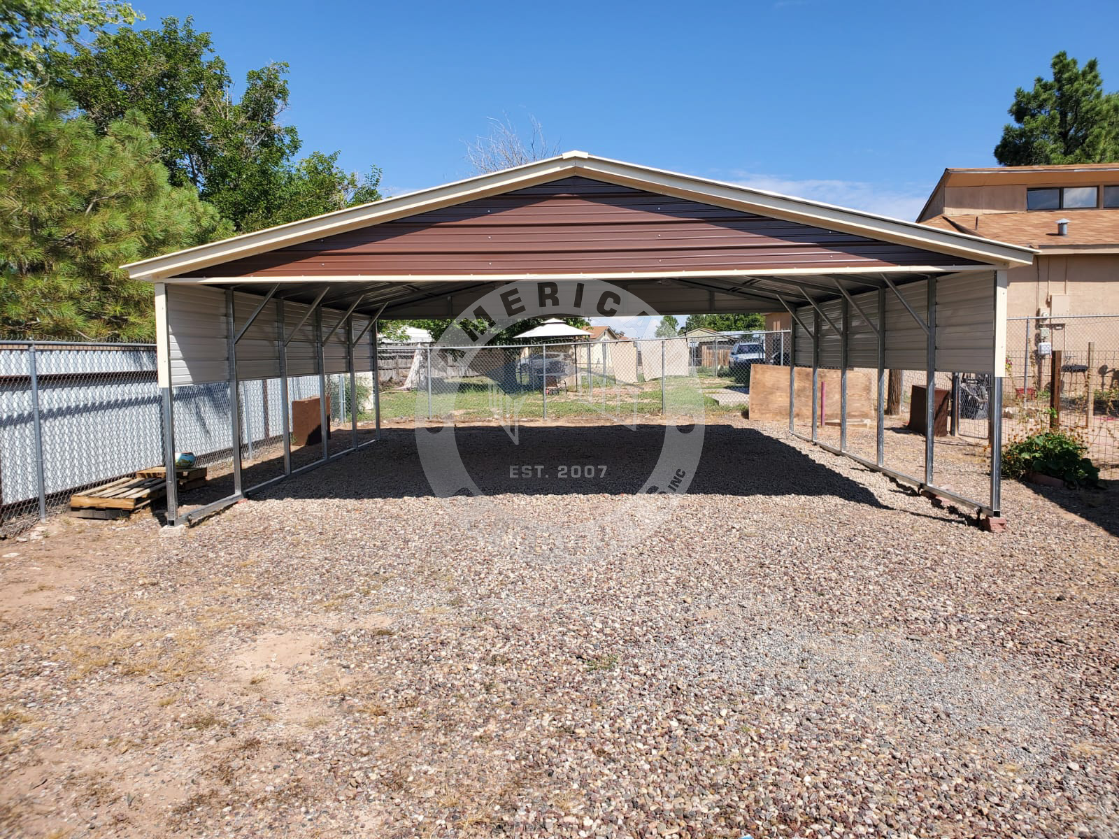 San Ramon CA metal carport for vehicle protection