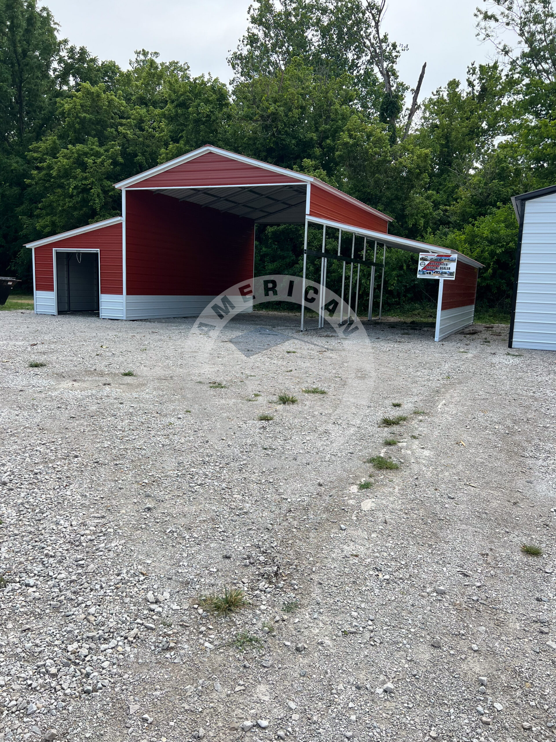 Modesto CA metal barn for versatile storage and usage