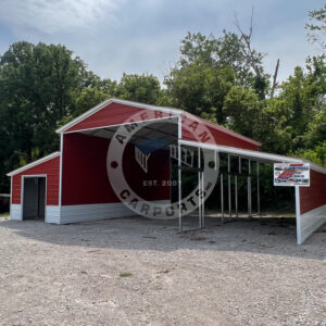 Modesto CA metal barn for versatile storage and usage