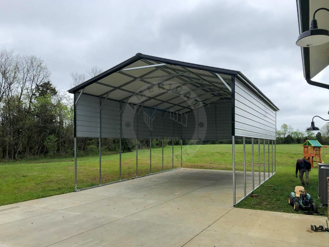 Yuba City CA metal carport for vehicle protection